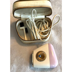 Vintage Norelco Ladies Shaver In Case Jeweled Purple Working Movie TV Prop